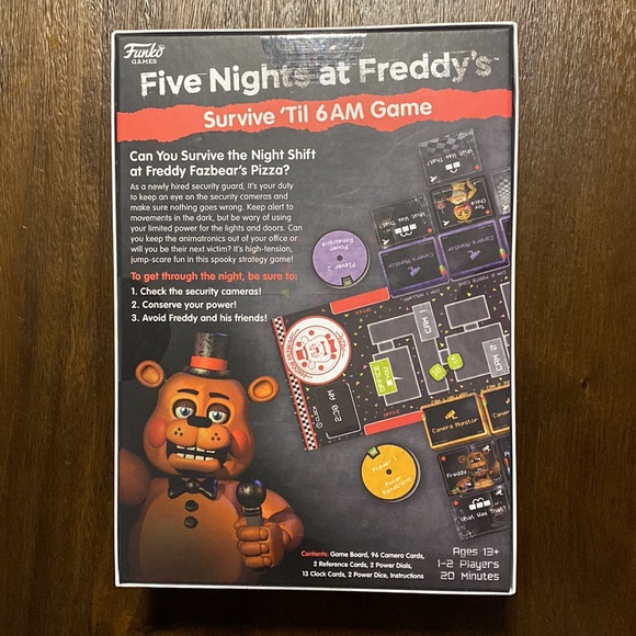 Sealed Five Nights at Freddy’s Survive ‘Til 6AM Game Funko Games Ages 13+ - Picture 3 of 3